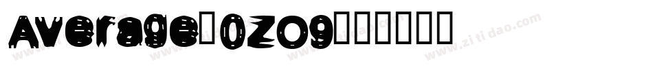 Average-0zO9字体转换