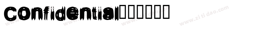 Confidential字体转换