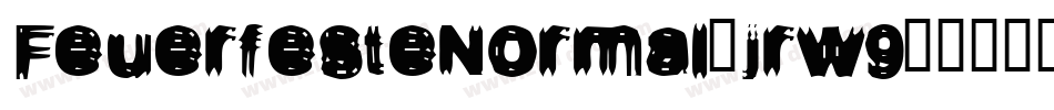 FeuerfesteNormal-jrw9字体转换