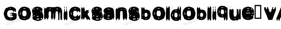 Gosmicksansboldoblique-vAZ9字体转换