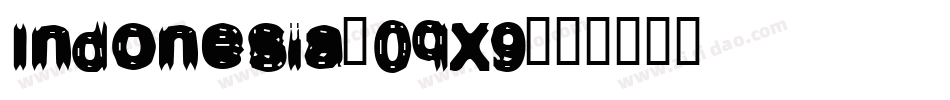 Indonesia-0qX9字体转换