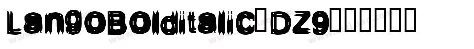 LangoBolditalic-DZ9字体转换