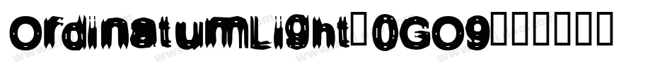 OrdinatumLight-0GO9字体转换