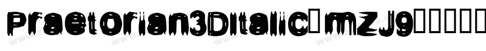 Praetorian3DItalic-mzJ9字体转换