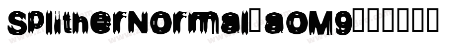 SplitherNormal-aoM9字体转换