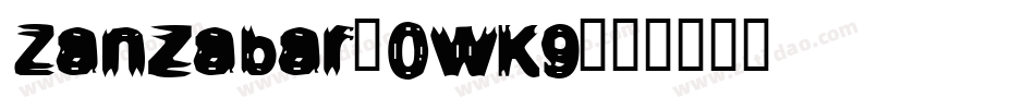 Zanzabar-0wK9字体转换