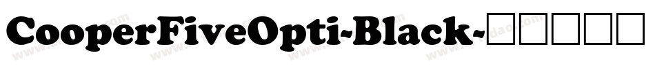 CooperFiveOpti-Black字体转换
