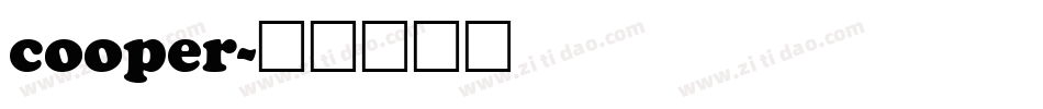 cooper字体转换