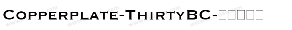 Copperplate-ThirtyBC字体转换