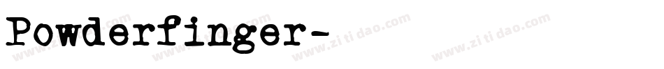 Powderfinger字体转换