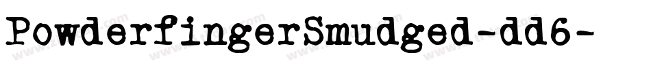 PowderfingerSmudged-dd6字体转换