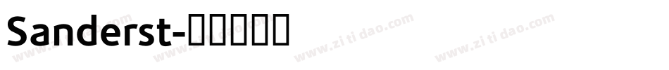 Sanderst字体转换