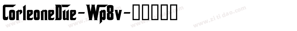CorleoneDue-Wp8v字体转换