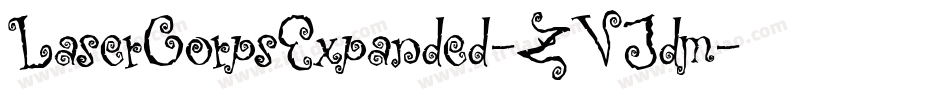 LaserCorpsExpanded-ZVJdm字体转换