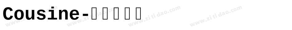 Cousine字体转换