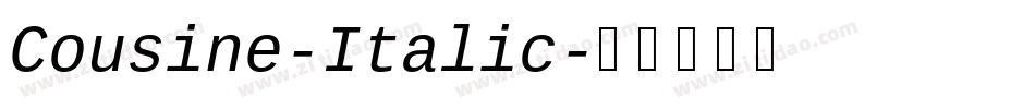 Cousine-Italic字体转换