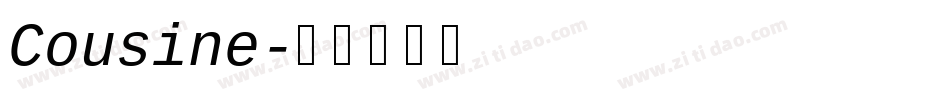 Cousine字体转换