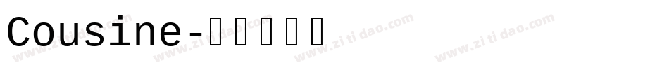 Cousine字体转换