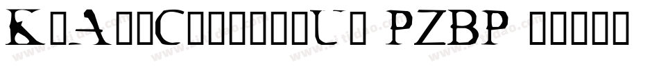KrAllCrackedUp-PZBP字体转换