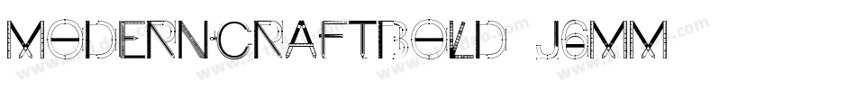 ModernCraftBold-J6Mm字体转换