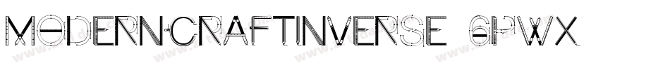 ModernCraftInverse-6Pwx字体转换