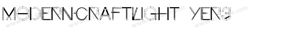 ModernCraftLight-yer3字体转换