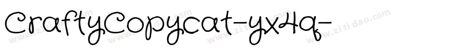 CraftyCopycat-yx4q字体转换