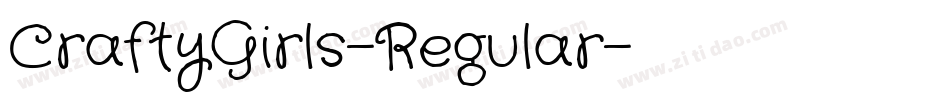 CraftyGirls-Regular字体转换