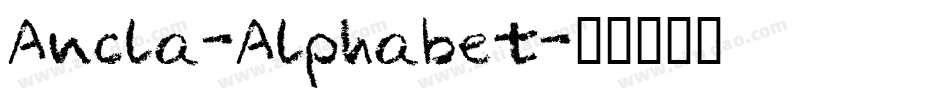 Ancla-Alphabet字体转换