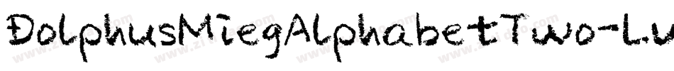 DolphusMiegAlphabetTwo-Lmv5字体转换