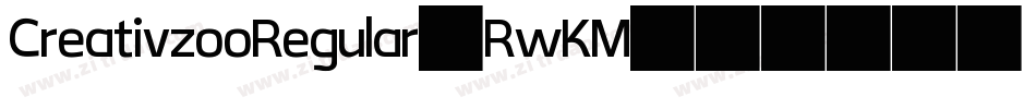 CreativzooRegular-RwKM字体转换