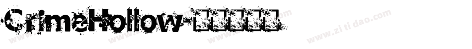 CrimeHollow字体转换