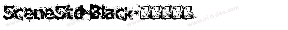 SceneStd-Black字体转换