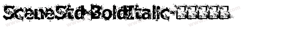 SceneStd-BoldItalic字体转换