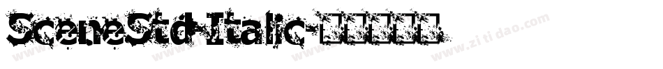 SceneStd-Italic字体转换