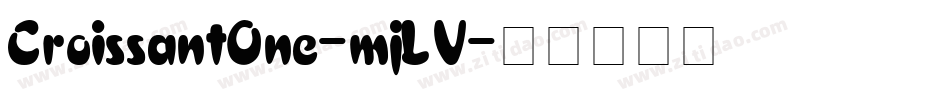 CroissantOne-mjLV字体转换