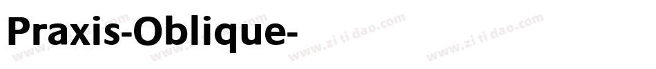 Praxis-Oblique字体转换