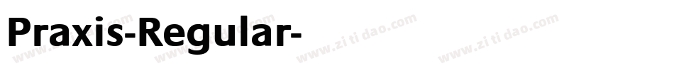 Praxis-Regular字体转换