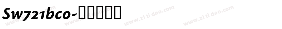 Sw721bco字体转换