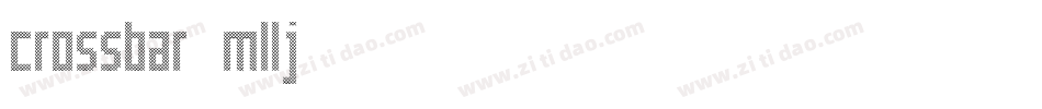 Crossbar-mLlj字体转换