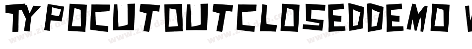 TypoCutOutClosedDemo-waXz字体转换