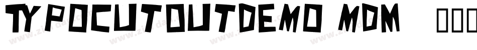 TypoCutOutDemo-mdM9字体转换