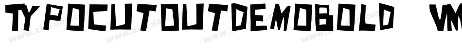 TypoCutOutDemoBold-7VMV字体转换