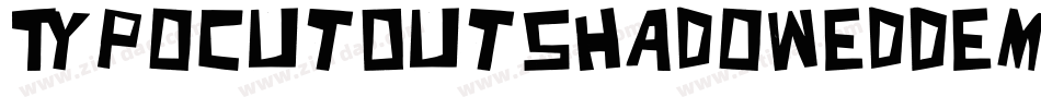 TypoCutOutShadowedDemo-dYER字体转换