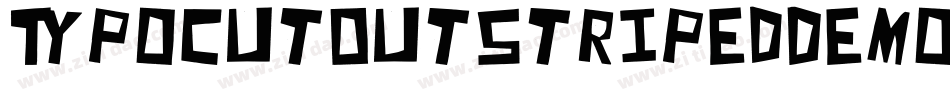 TypoCutOutStripedDemo-PeYB字体转换