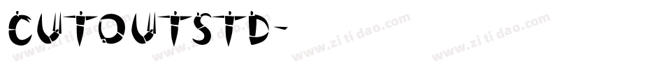 CutoutStd字体转换