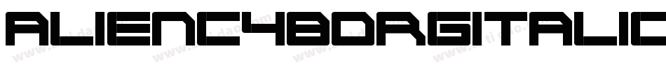 AlienCyborgItalic-2mOW字体转换