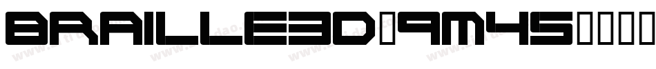 Braille3D-9m45字体转换