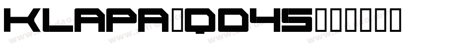 Klapa-qo45字体转换