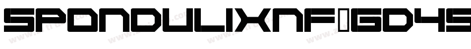SpondulixNf-gD45字体转换